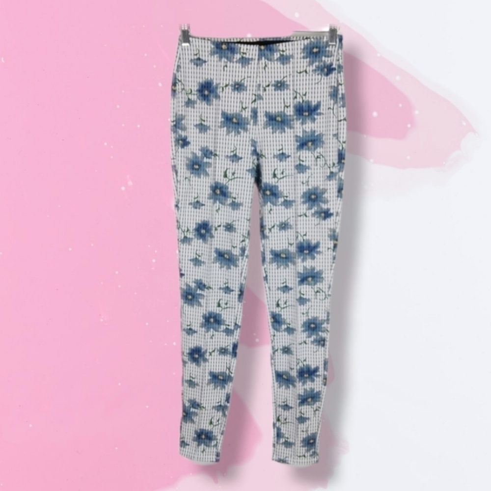 NWT Nanette Lepore Pull-On Floral Pant Size Woman's Small - Picture 2 of 9